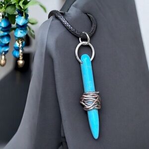 5 For $25💫Turquoise Spike Pendant Necklace